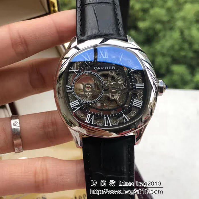 CARTIER卡地亞 最新設計鏤空新品 精品男士腕表 WSS2577